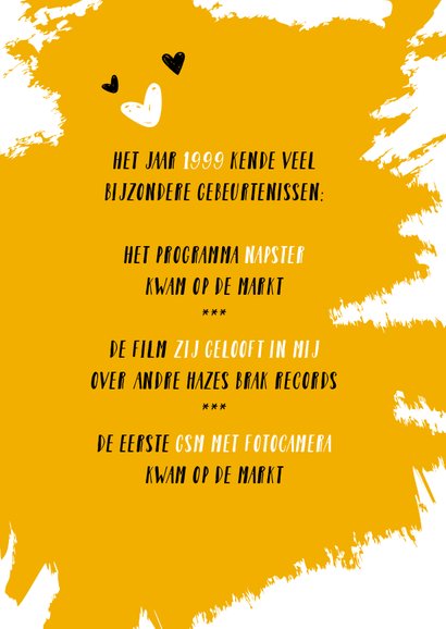 Verjaardag belangrijke nieuwsfeiten in het geboortejaar 1999 2