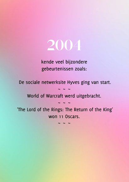 Verjaardag belangrijke nieuwsfeiten in het geboortejaar 2004 2