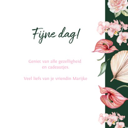 Verjaardag bloemen botanical flowers 3