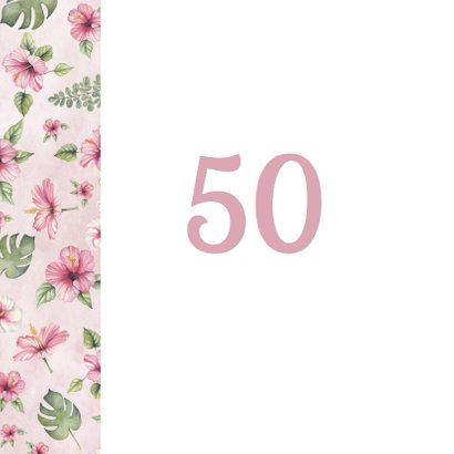 Verjaardag botanical patroon 2