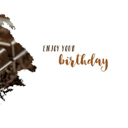 Verjaardag chocolate is a girl's best friend 3