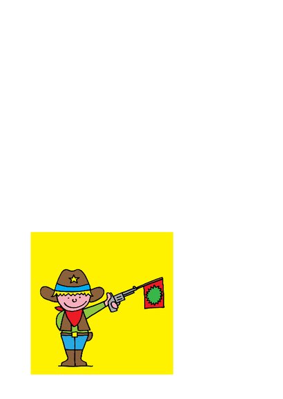 Verjaardag - cowboy - paard 2