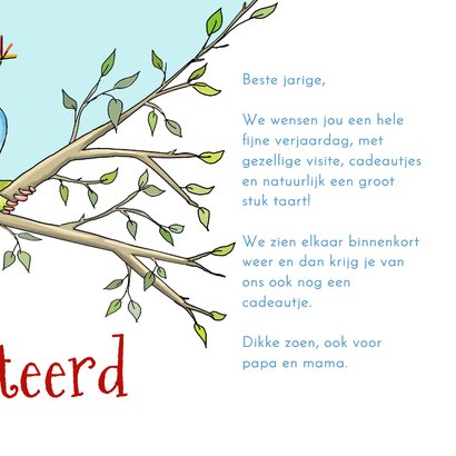 Verjaardag een kameleon voor de jarige 3
