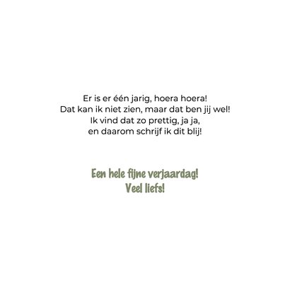Verjaardag er is er eendje jarig kaart 3
