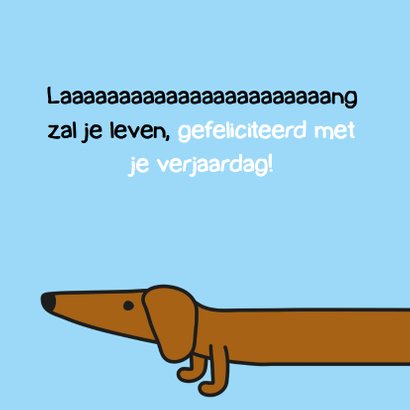 Verjaardag Extra Lange Teckel 3