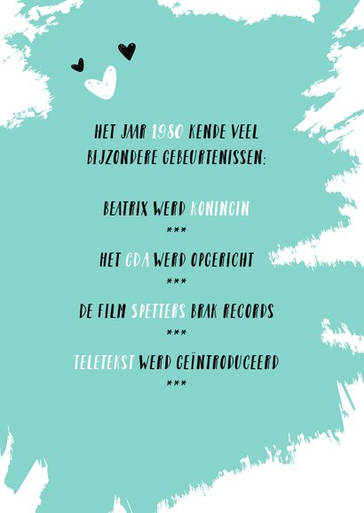 Verjaardag felicitatie geboortejaar 1980 nieuwsfeiten 2