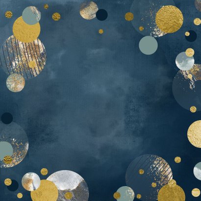 Verjaardag felicitatie wenskaart confetti man Achterkant