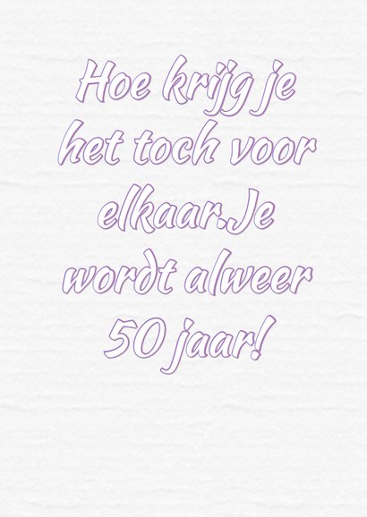 verjaardag foto paars papier RB 2
