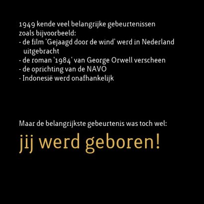 Verjaardag geboorte 1949 2