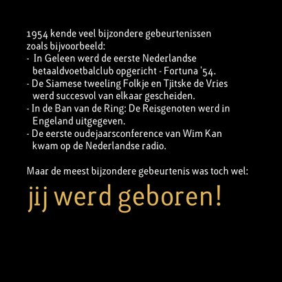 Verjaardag geboorte 1954 2