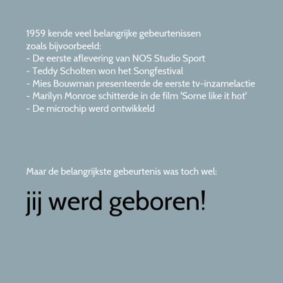 Verjaardag geboorte 1959 2