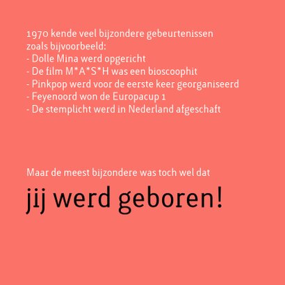 Verjaardag geboorte 1970 2