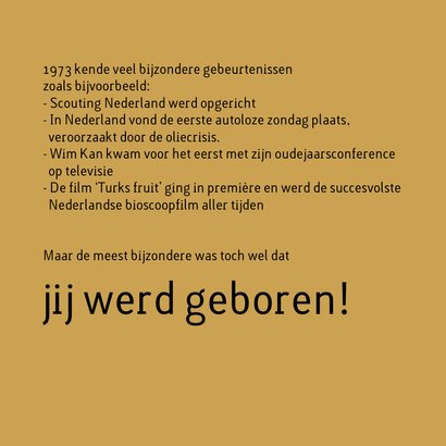 Verjaardag geboorte 1973 2