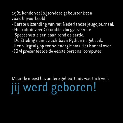 Verjaardag geboorte 1981 2