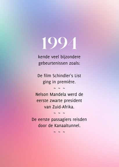 Verjaardag geboortejaar 1994 belangrijke nieuwsfeiten 2