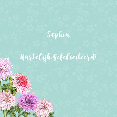 Verjaardag gekleurde dahliabloemen 2
