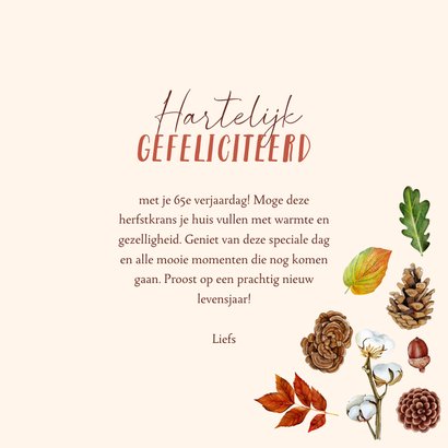 Verjaardag hart herfstblad 3