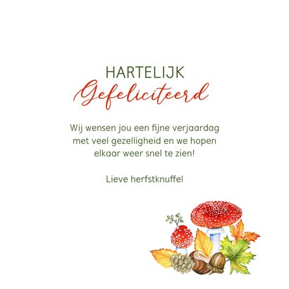 Verjaardag herfst leeftijd 3