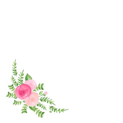 Verjaardag hoera bloemen - SU 2