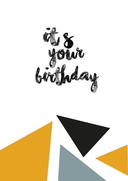 Verjaardag - Hooray - Driehoekjes 2