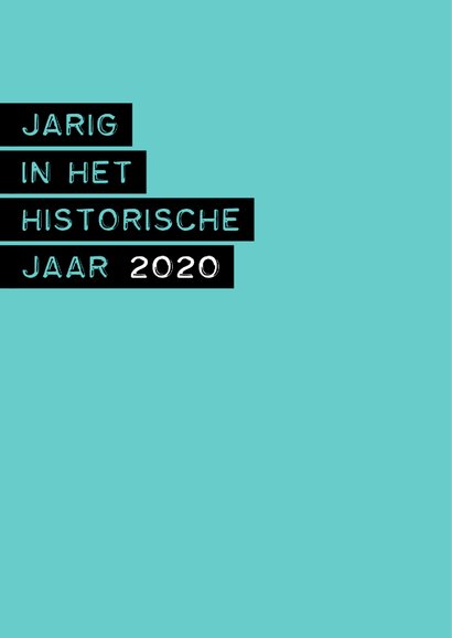 Verjaardag in het historische jaar 2020 2