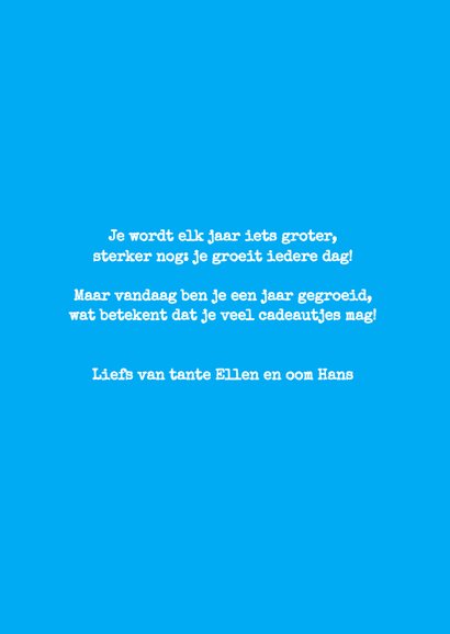 Verjaardag kind 1 jaar leeuwtje - HR 3