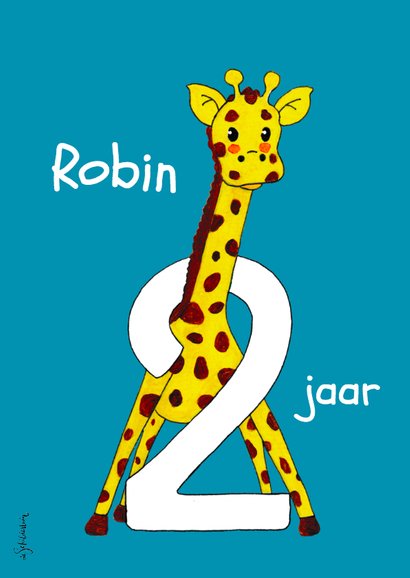 Verjaardag kind 2 jaar giraf - HR 2