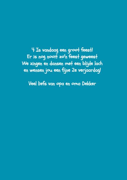 Verjaardag kind 2 jaar giraf - HR 3