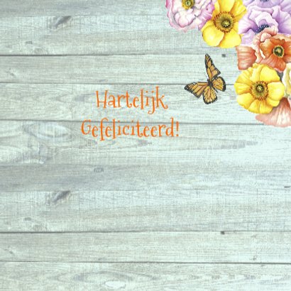 verjaardag klaprozen glas 3