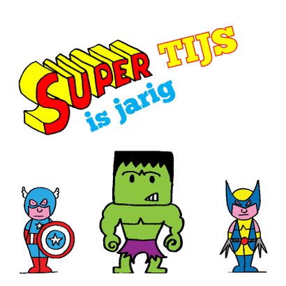 Verjaardag - kleurplaat superman 2