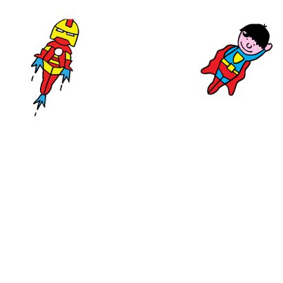 Verjaardag - kleurplaat superman 3