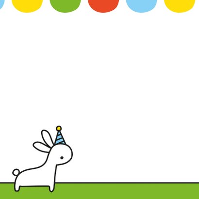 Verjaardag konijntjes en ballon 2