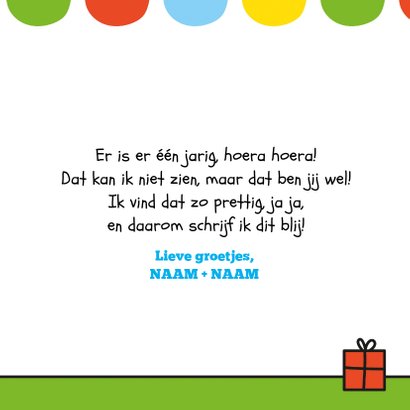 Verjaardag konijntjes en ballon 3