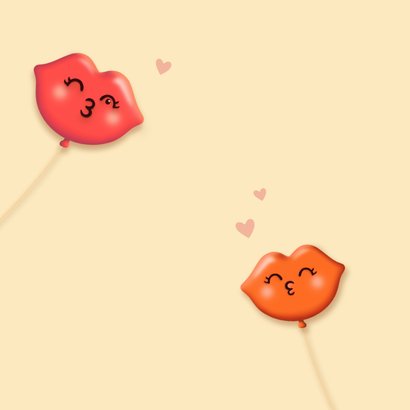 Verjaardag kus ballonnen felicitatie 2