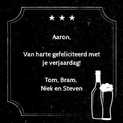 Verjaardag man chalkboard - SV 3