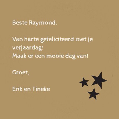 Verjaardag minimal retro - SV 3