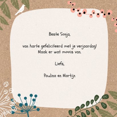 Verjaardag natuur kurk - SV 3
