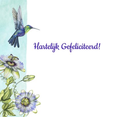 Verjaardag passiebloem hummingbird 2