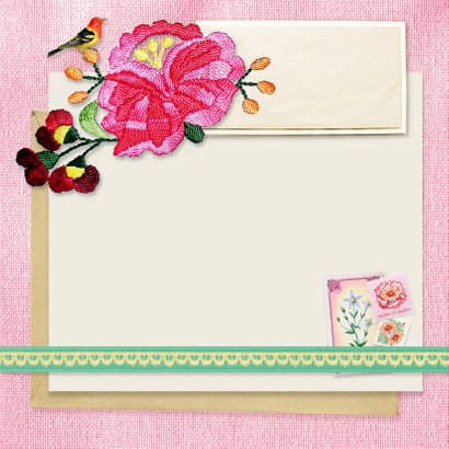 Verjaardag Roze vintage 3