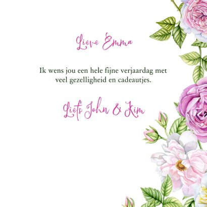 Verjaardag rozen pastel 3