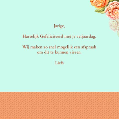 Verjaardag rozen vaasje 3