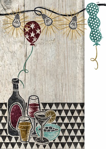 Verjaardag stempel man drank bier 2