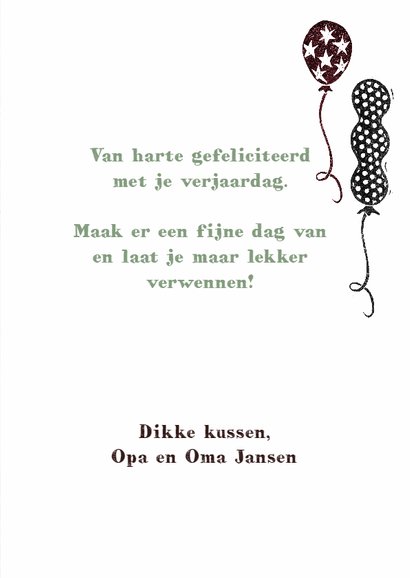 verjaardag stempel roze hout 3