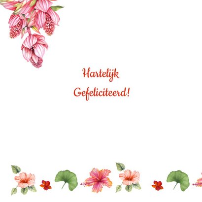 Verjaardag tropical flower 2
