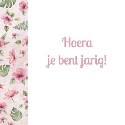 Verjaardag tropische bloem 2