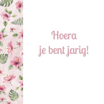 Verjaardag tropische bloem 2