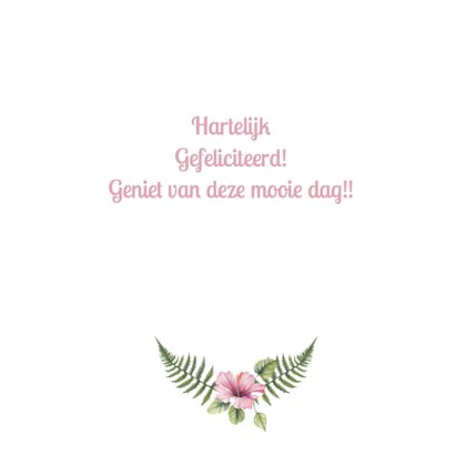 Verjaardag tropische bloem 3