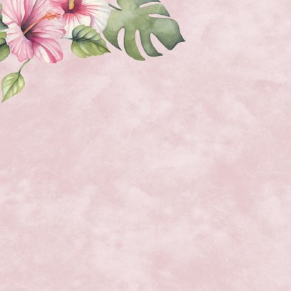 Verjaardag tropische bloemen 2