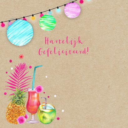 Verjaardag tropische sfeer 2