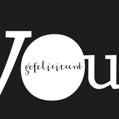 Verjaardag typografisch happy 3